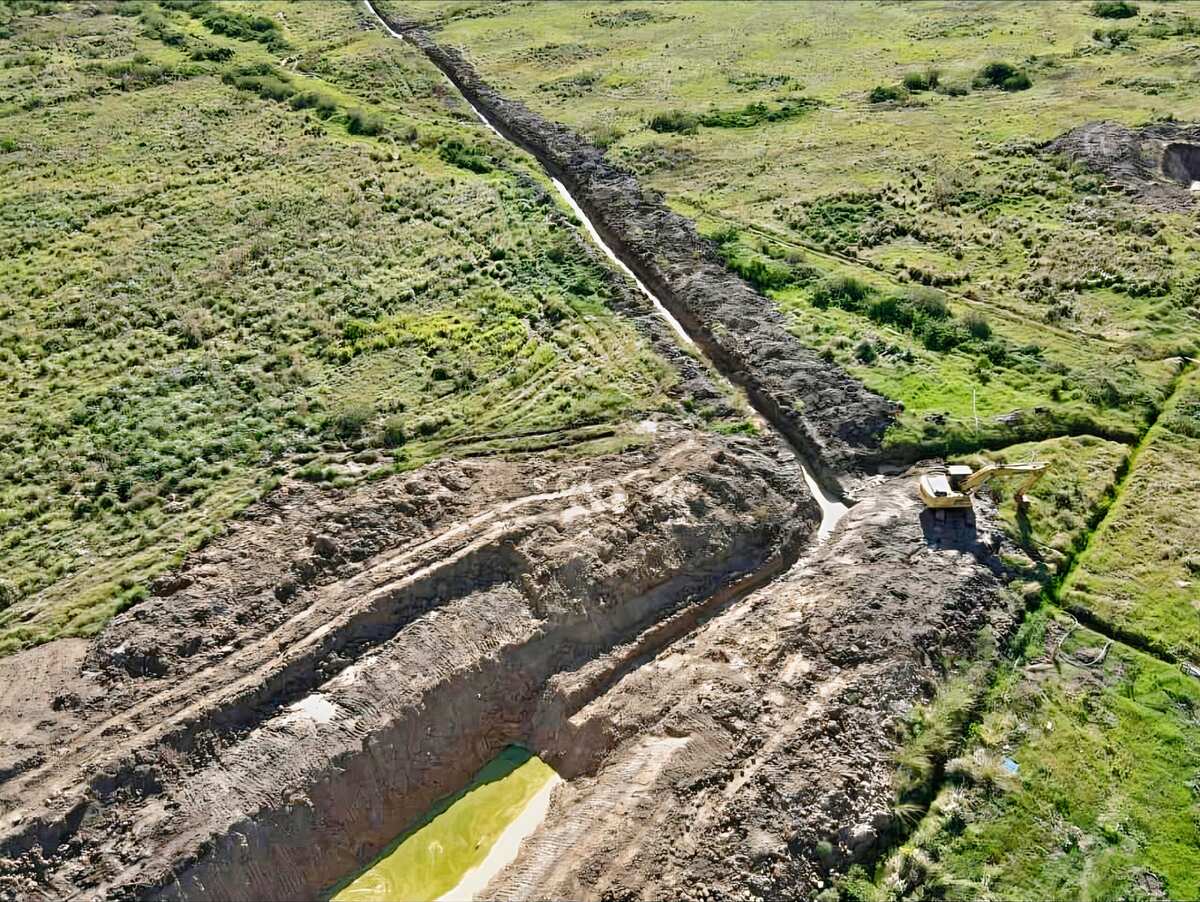 3km canal construction